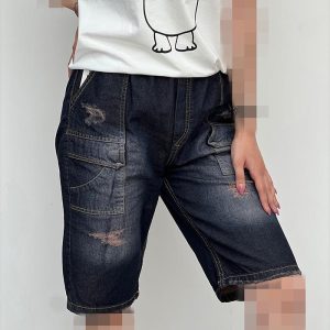 شلوارک جین نوجوان مدل L712 دخترانه و پسرانه
